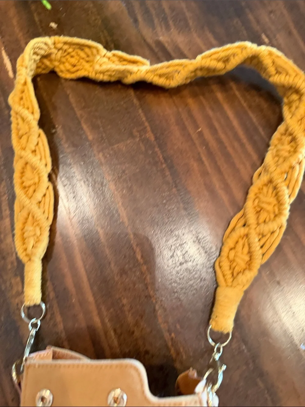 heyday Suede Crossbody Polaroid Camera Bag in Tan Brown